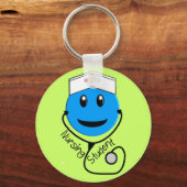 Student Big Blue Gifts voor verpleegkundigen Sleutelhanger (Voorkant)