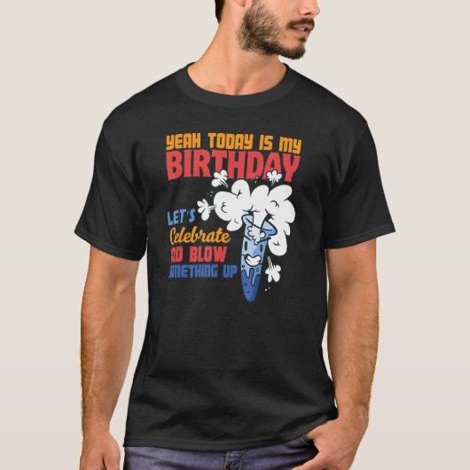 Student Birthday Party Chemistry Science Chemist T-shirt (Voorkant)