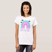 Student Boho Regenboog Terug Cute 6th Grade Teache T-shirt (Voorkant volledig)