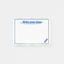 Student Brainstorming en Formula Post-it Notes