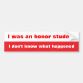 student bumpersticker (Voorkant)