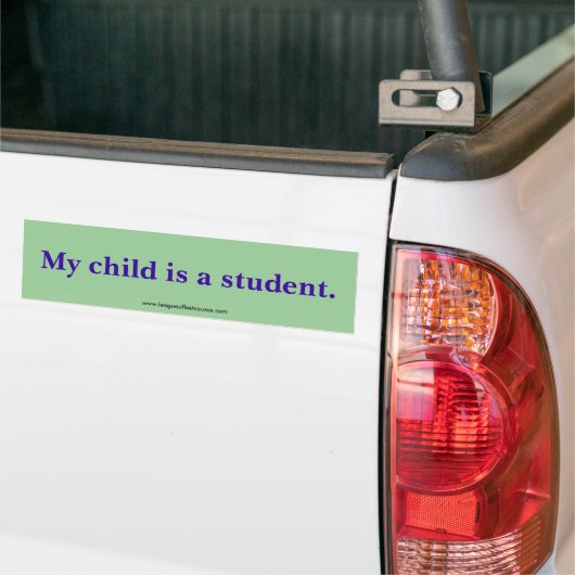 "Student" bumpersticker (Op Truck)