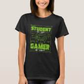 Student By Day Gamer By Night  Gaming Student Grap T-shirt (Voorkant)