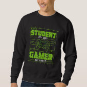 Student By Day Gamer By Night  Gaming Student Grap Trui (Voorkant)