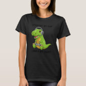 Student By Day Gamer By Night Meme Rex Dinosaur T-shirt (Voorkant)