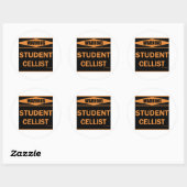 Student Cellist Ronde Sticker (Vel)