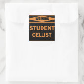 Student Cellist Ronde Sticker (Tas)