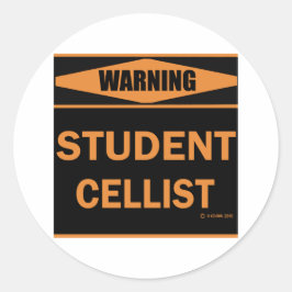 Student Cellist Ronde Sticker