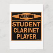 Student Clarinet Player Briefkaart (Voorkant)