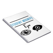 Student Costume Midwifery Funny Gift Notitieboek (Rechterzijde)