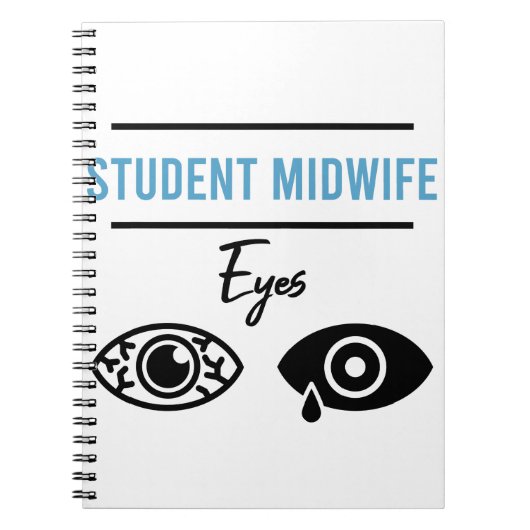 Student Costume Midwifery Funny Gift Notitieboek (Voorkant)