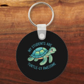 Student Cute Leraar Sleutelhanger (Voorkant)