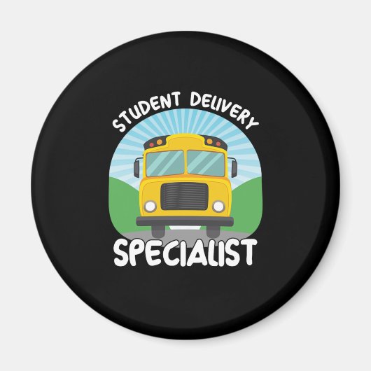 Student Delident School Bus Driver Specialist Gift Magneet (Voorkant)