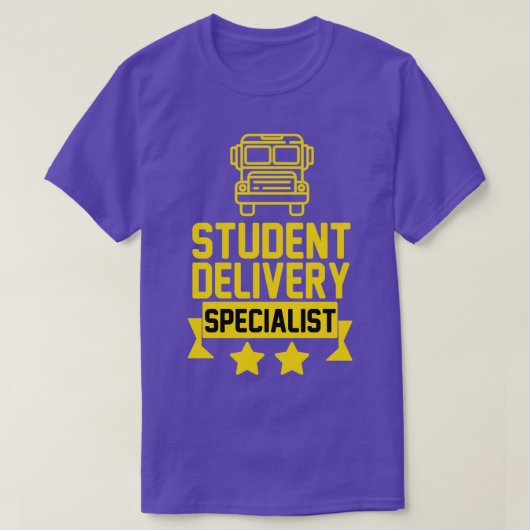 Student Delivery Specialist Funny School Bus Drive T-shirt (Design voorkant)