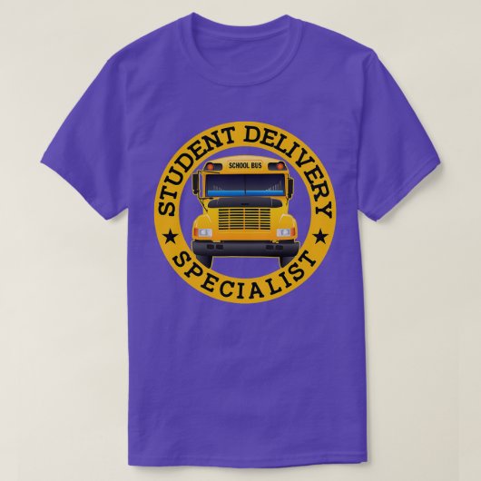 Student Delivery Specialist Funny School Bus Drive T-shirt (Design voorkant)