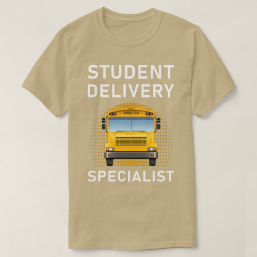 Student Delivery Specialist School Bus 1 T-shirt (Design voorkant)