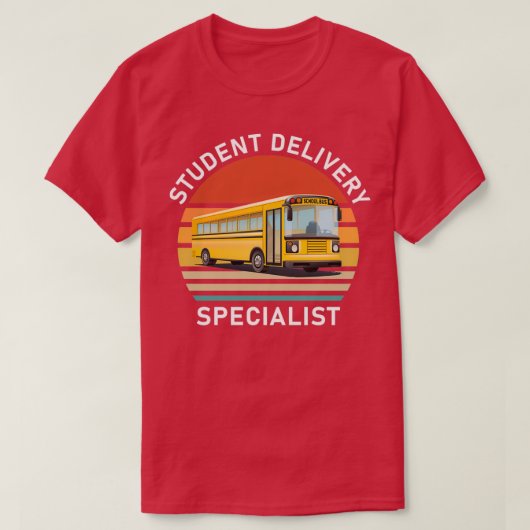 Student Delivery Specialist School Bus 2 T-shirt (Design voorkant)