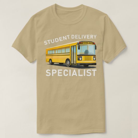 Student Delivery Specialist School Bus 5 T-shirt (Design voorkant)