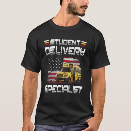 Student Delivery Specialist  School Bus Driver Bus T-shirt (Voorkant)