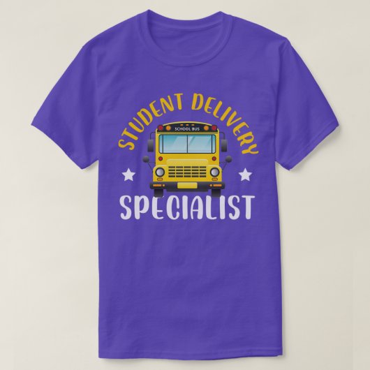 Student Delivery Specialist School Bus Driver Chau T-shirt (Design voorkant)