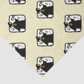 Student die Diploma Afstuderen ontvangt Tissuepapier (Detail)