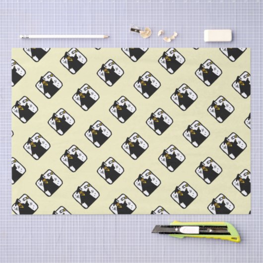 Student die Diploma Afstuderen ontvangt Tissuepapier (Craft)