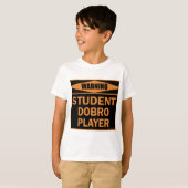 Student Dobro Player T-shirt (Voorkant volledig)