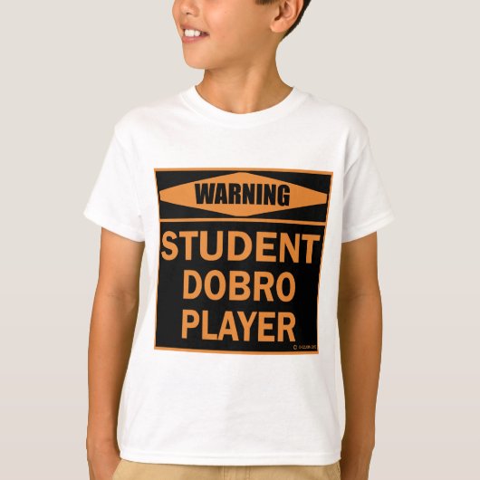 Student Dobro Player T-shirt (Voorkant)