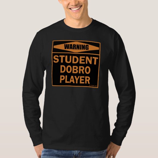 Student Dobro Player T-shirt (Voorkant)
