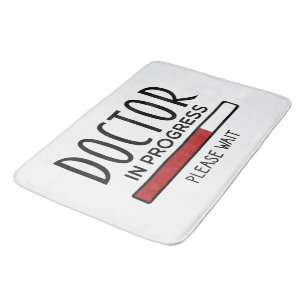 Student-docent van de universiteit in opleiding badmat