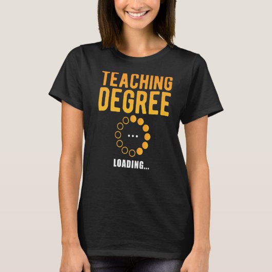 Student doctoraatsgraad Lading School Student T-shirt (Voorkant)