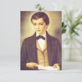 Student Dominicus Savio van Johannes Bosco Bedankkaart (Staand voorkant)