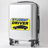 Student Driver Auto Venster Cling Sticker (Koffer)