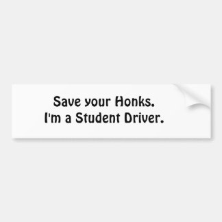 Student Driver Bumpersticker