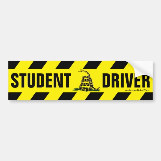 Student Driver Bumpersticker (Voorkant)