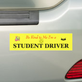 Student Driver Bumpersticker (Op auto)