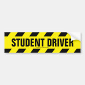 Student Driver Bumpersticker (Voorkant)