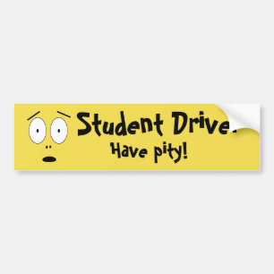 Student driver bumpersticker