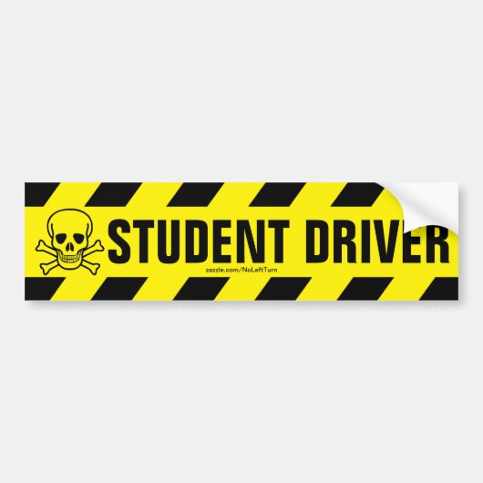 Student Driver Bumpersticker (Voorkant)