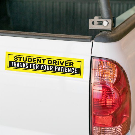 Student Driver Bumpersticker (Op Truck)