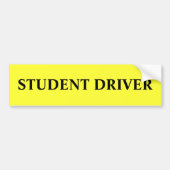 Student Driver Bumpersticker (Voorkant)