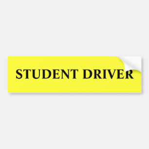 Student Driver Bumpersticker
