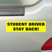 Student Driver Bumpersticker (Op auto)