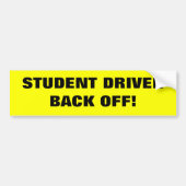 Student Driver Bumpersticker (Voorkant)