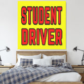 Student Driver Canvas Afdruk (Insitu (Slaapkamer))
