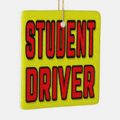 Student Driver Keramisch Ornament (Rechts)
