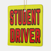 Student Driver Keramisch Ornament (Links)