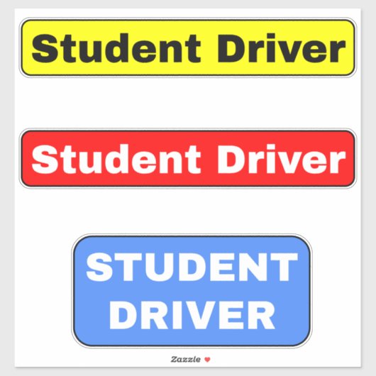 Student Driver Sign Stickers (beginnende Rookie au (Vel)