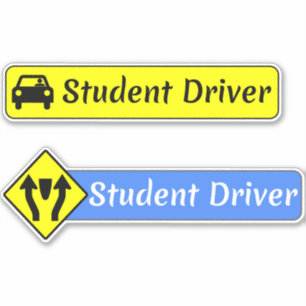 Student Driver Signs voor Nieuwe Bestuurders - Aut Sticker