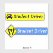 Student Driver Signs voor Nieuwe Bestuurders - Aut Sticker (Vel)